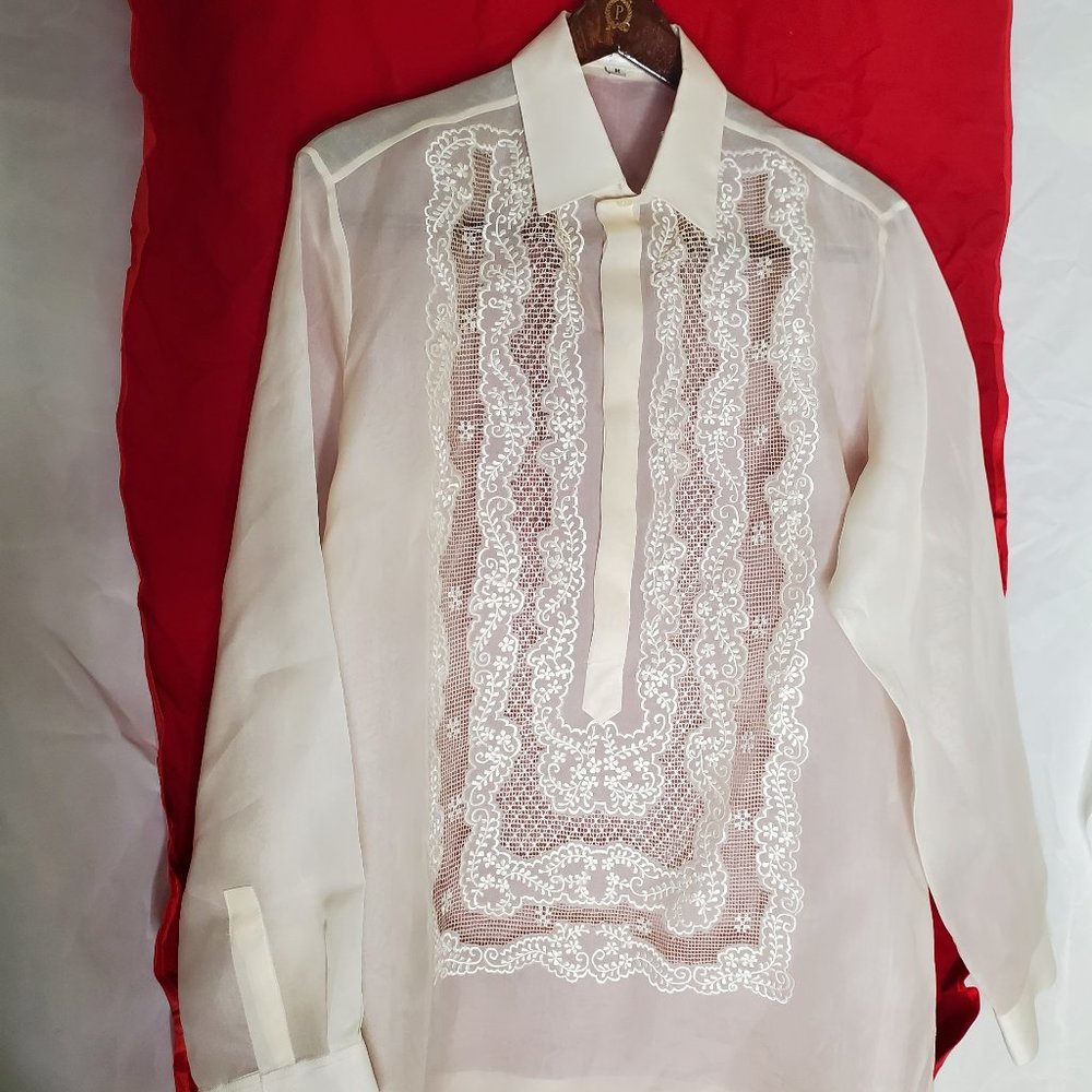 Vintage 90s Barong Filipino EN - Size M - Original Owner Minnesota Seller